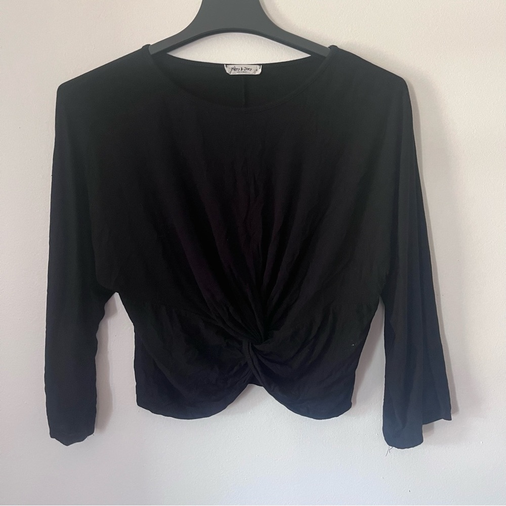 Black Mikey & Joey Short Sleeve Shirt - Size M